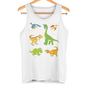 Children's Dinosaur Popular Dinos With Name Tank Top - Geschenkecke