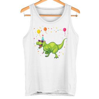 Children's Geburtstags 6 Jahre Junge Dinosaurier Dino Ich Bin 6 Tank Top - Geschenkecke