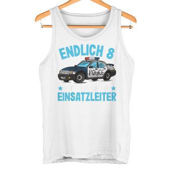 Children's Police 8 Years Boys Police 8Th Birthday Tank Top - Geschenkecke