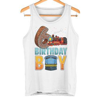 Children's Railway 6Th Birthday Train Boys 6 Years Old B-Day Tank Top - Geschenkecke