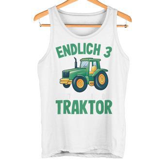 Children's Tractor Boys 3 Years 3Rd Birthday Boys Tractor Tank Top - Geschenkecke