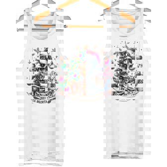 Christmas Sorta Merry Sorta Scary Skeleton Xmas Tree Tank Top - Monsterry