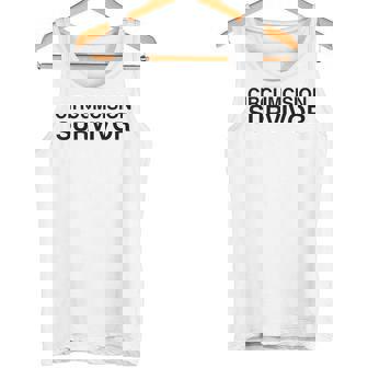 Circumcision Survivor Y2K College Guy Frat Humor Meme Tank Top - Monsterry