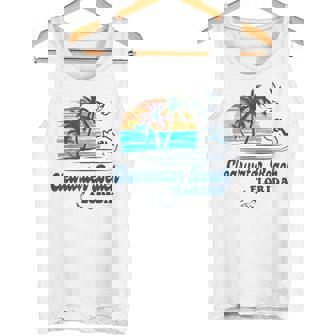 Clearwater Beach Florida 2025 Sunset Vintage 70's Retro Tank Top - Monsterry