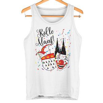 Cologne Cathedral Alaaf Confetti Carnival Parade Tank Top - Geschenkecke