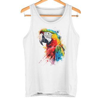 Colourful Parrot Watercolor Tank Top - Geschenkecke