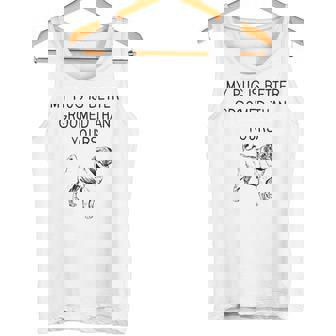 My Dog Is Better Groomed Than Yours Pug Graphic Pug Tank Top Tank Top - Monsterry