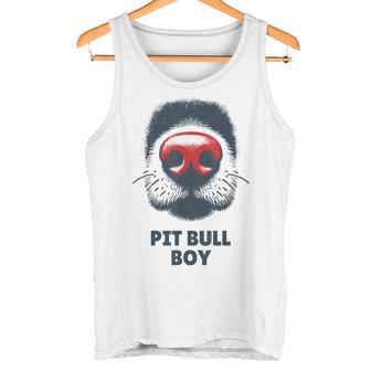 Dog Nose Boy Pit Bull Tank Top - Monsterry