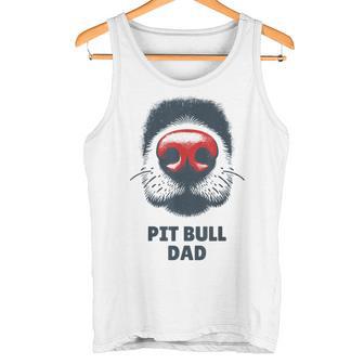 Dog Nose Dad Pit Bull Tank Top - Monsterry