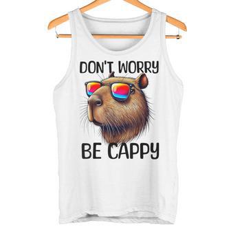 Don't Worry Be Cappy Capybara Water Pig Tank Top - Geschenkecke