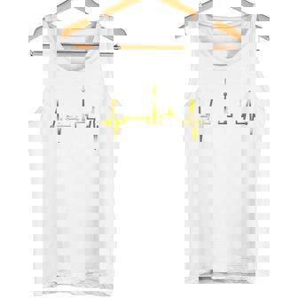 Dortmund Herzschlag Skyline Puls Ruhrpott Stadion Dortmund Tank Top - Seseable