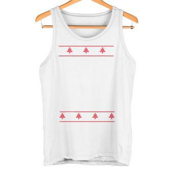 Dreaming Red Christmas Karl Marx Ugly Xmas Sweater Meme Tank Top - Geschenkecke