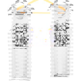 Eagerlys Arte Colorido Y Divertido De Pollo Familia De Pollo Loco Camiseta sin mangas - Regaloses