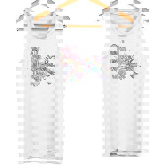 Ear Anatomy Watercolor Audiologist Audiology Tank Top - Monsterry