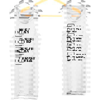 Eat Sleep Save Repeat Ambulancia Conductor Primeros Auxilios Rescate Regalo Camiseta sin mangas - Regaloses