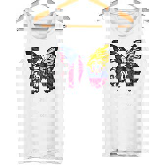 Ecuarican Beauty Butterfly Heritage Ecuadorian Puerto Rican Tank Top - Monsterry