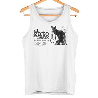 Edgar Allan Poe Gótico El Gato Negro Gato Camiseta sin mangas - Regaloses