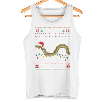 Eel I Want For Christmas I Angler Ugly Christmas Sweater Tank Top - Geschenkecke