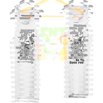 ENT Nurse Christmas Ear Nose Throat Rabbit Elephant Giraffe Tank Top - Monsterry