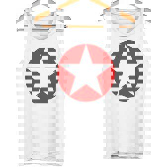 Estrella En Un Círculo Rojo Camiseta sin mangas - Regaloses