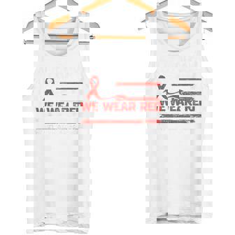 In February We Wear Red Heart Disease Awareness Month Tank Top - Monsterry