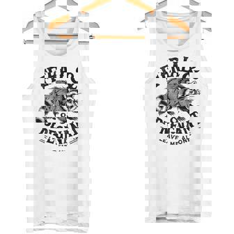 Feral And Pregnant Leave Me Alone Pregnancy Humor Tank Top - Monsterry