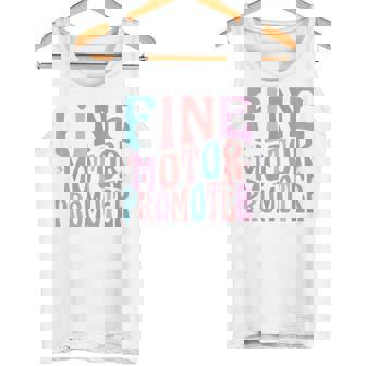 Fine Motor Promoter Cute Occupational Therapy OT Therapist Tank Top - Monsterry