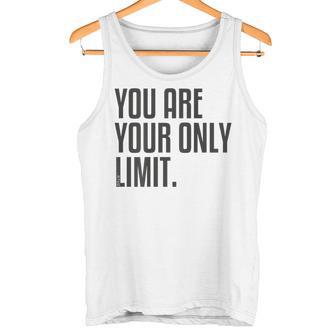 Fitness Backprint Slogan Jogging Training Motivation Sports Tank Top - Geschenkecke