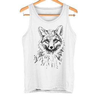 Fox Lovers Fox Motif Animals Gray Tank Top - Geschenkecke