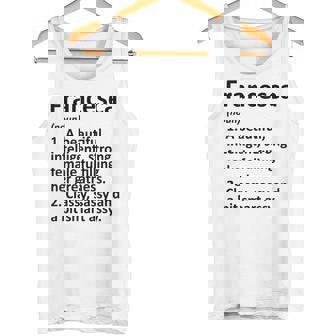 FRANCESCA Definition Personalized Name Christmas Tank Top - Monsterry