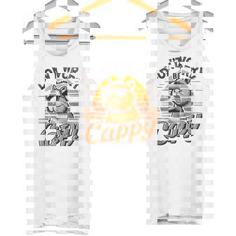 Capybara Dont Be Worry Be Capy Retro Roedor Animal Camiseta sin mangas - Regaloses