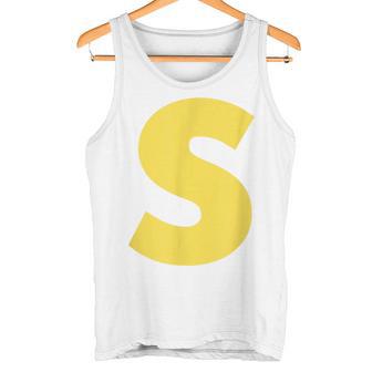 Chipmunk Group Costume Letter S Blue Tank Top - Geschenkecke