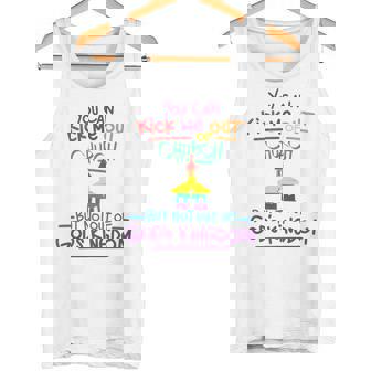 Gay You Can Kick Me Out Of Church Not Out Of God's Kingdom Premium Tank Top - Monsterry