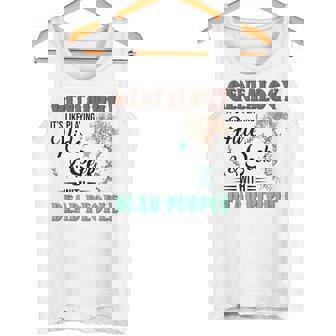 Genealogy Playing Hide & Seek With Dead People Genealogist Tank Top - Monsterry