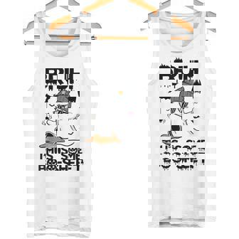 Ghost Halloween Humor Bruh This Is Some Boo Sheet Tank Top - Monsterry
