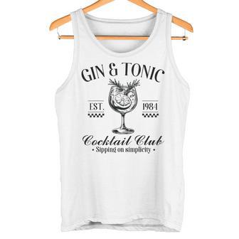 Gin And Tonic Cocktail Lovers Idea Tank Top - Geschenkecke