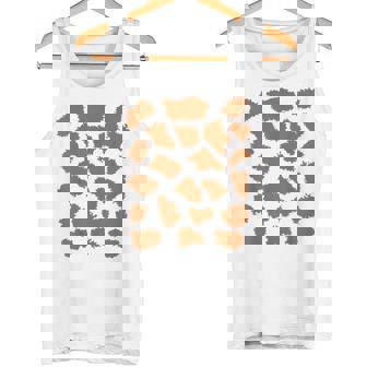 Giraffe Print Trick Or Treat Animal Halloween Costume Tank Top - Monsterry