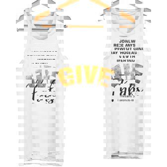 Give Thanks 1 Thessalonians 5 Tank Top - Monsterry