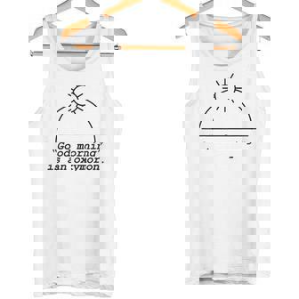 Good Morning Is An Oxymoron Attitude Tshirt Tank Top - Monsterry