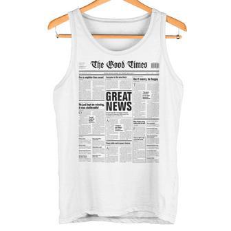 The Good Times Newspaper Journal Motivation Tank Top - Geschenkecke