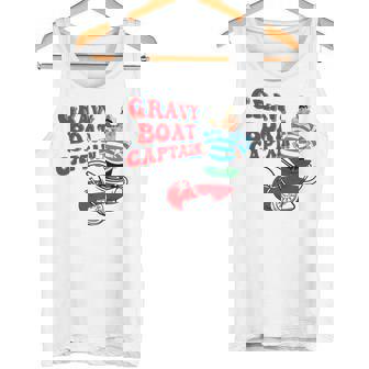 Gravy Boat Captain Thanksgiving Costume Premium Tank Top - Monsterry
