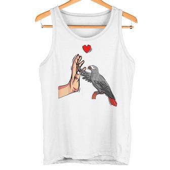 Grey Parrot Love Parrot Heart Bird Tank Top - Geschenkecke