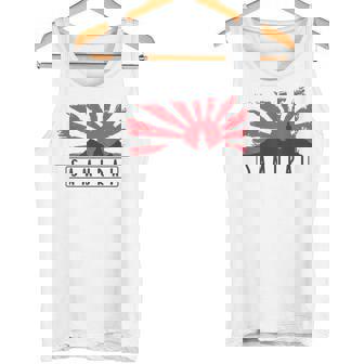 Guerrero Samurai Frente Al Sol Naciente Camiseta sin mangas - Regaloses