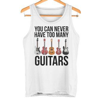 Never Too Many Guitars Guitar Tank Top - Geschenkecke