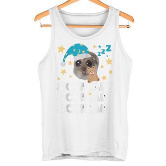 Hamsti Schlafi Schlafi Sad Hamster Schlafi Schlafi Blue Tank Top - Geschenkecke