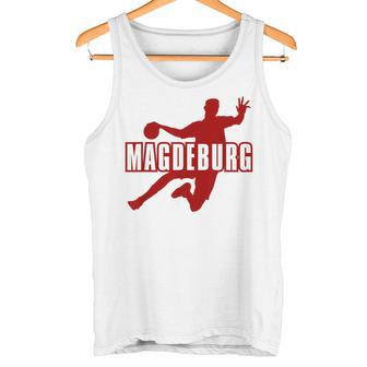 With Handball Team Magdeburg Fan Saxony-Anhalt Green Green Tank Top - Geschenkecke