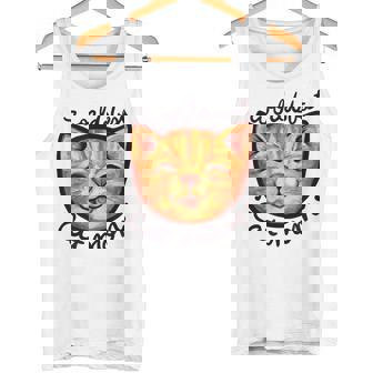 Happy Orange Tabby Cat Cute Cat Mom Tank Top - Monsterry