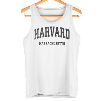 Harvard Massachusetts Maintage Athletic Sports Gray Tank Top - Geschenkecke