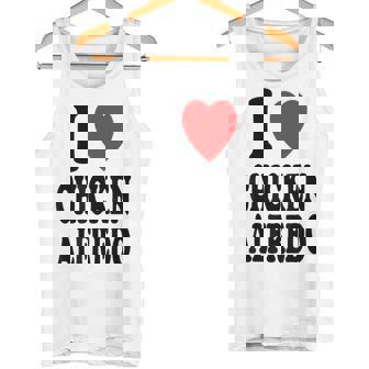 I Heart Love Chicken Alfredo Favorite Dinner Italian Tank Top - Monsterry