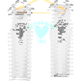 I Heart Peppermint Tea Herbal Tea Lovers Tank Top - Monsterry